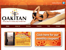 Tablet Screenshot of oaktanning.com